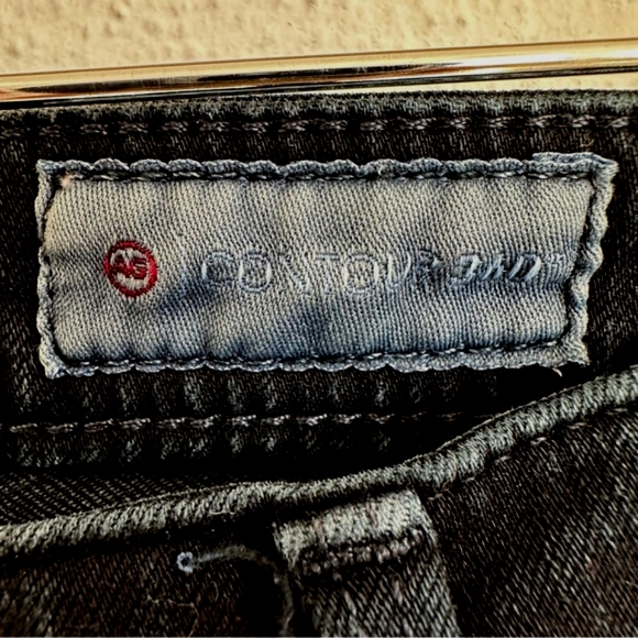 AG Adriano Goldschmied The Prima Black Jeans Mid Rise Cigarette Size 25R - Picture 11 of 14